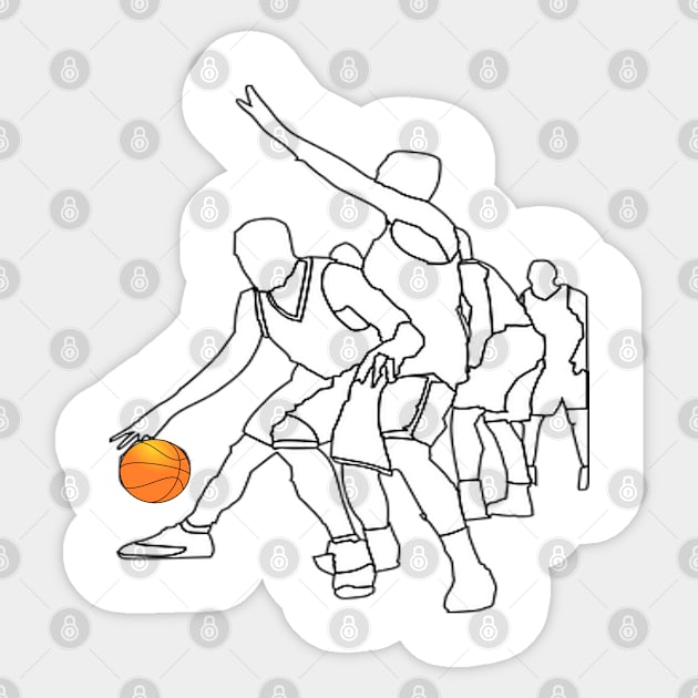 Basketball Team Sticker by Hudkins